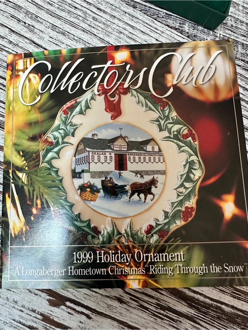 A Longaberger Hometown Christmas 1999 Holiday Ornament New in Box